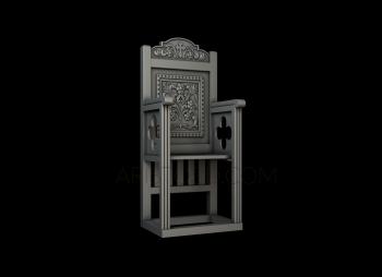 Church furniture (MBC_0046) 3D model for CNC machine
